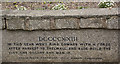 Inscription on the plinth of Thelwall War Memorial