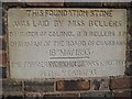 Former Workhouse foundation stone