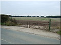 Field entrance off Lower Road