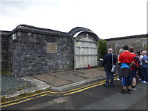 H4473 : Plaque and tablet, St Lucia Barracks, Omagh by Kenneth  Allen