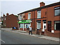 Shop and houses on Elephant Lane Sutton Heath