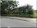 Seat beside the road at Sizewell