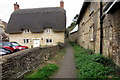 Cottage by the footpath to the church