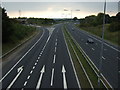 M62 westbound, Junction 6