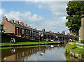 SJ9688 : Canal and terraced housing at Marple Junction, Stockport by Roger  D Kidd