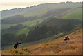 Romantic photoshoot above Ringstead Bay, Dorset