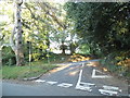 Hook Lane at the junction of Sandy Lane, Shere