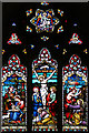 TF7123 : St Andrew, Congham - Stained glass window by John Salmon