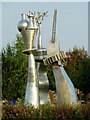 Steel sculpture at Etruria, Stoke-on-Trent