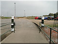 TM2831 : Looking out from the entrance of Landguard Fort by Adrian S Pye