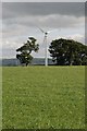 Wind turbine above Bont-Newydd