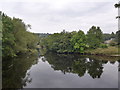 Reflections in the water at the start of The Dales Way