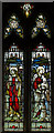 TF0897 : Stained glass window, St Luke's church, Holton le Moor by J.Hannan-Briggs