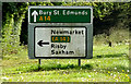 TL7965 : Roadsigns on Newmarket Road by Geographer