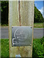 Cuckoo Stone plaque on gatepost