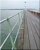 SU4208 : Railing / balustrade, Hythe Pier by Robin Stott