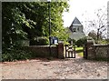 Entrance gate to the church of St. Mary the Virgin, Yapton, West Sussex