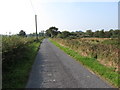 View south-westwards along the eastern end of Teer Road