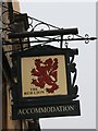 The Red Lion sign