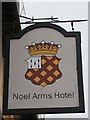 Noel Arms Hotel sign