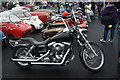 View of the Harley-Davidson parked in the Classic Car Boot Sale #2