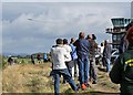 Aircraft enthusiasts at Glasgow Prestwick Airport