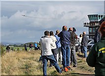 NS3626 : Aircraft enthusiasts at Glasgow Prestwick Airport by Walter Baxter