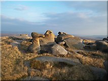 SK1196 : The Bleaklow Stones at Dusk by Jonathan Clitheroe