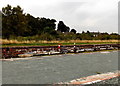 Semaphore signals graveyard in Oswestry