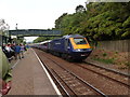 A 125 HST travels through Ivybridge station on its way to London