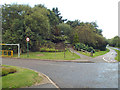 An entrance to Hillfield Park from Monkspath Hall Road