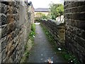 Public footpath, east side, Victoria Road