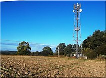 SK2641 : Track and Communications Mast near Brailsford by Jonathan Clitheroe