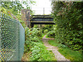 Bridleway under the railway