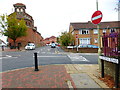 Looking into Edward Street from the junction of Barrack and Queens Roads