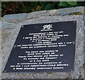 A plaque on the Wales Coast Path