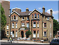 Richmond - houses at top of Lichfield Gardens on Sheen Road