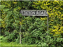 TM2786 : Station Road sign by Geographer