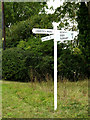 TM2786 : Roadsign on Low Road by Geographer