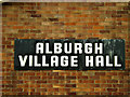 Alburgh Village Hall sign