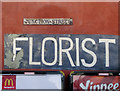 Junction Street nameplate and adverts, Dudley