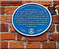 Malt Hall blue plaque, Lymington