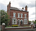 Crowle - houses on Wharf Road southwest of Ealand