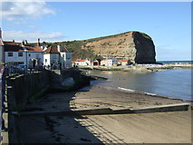NZ7818 : Beach and harbour, Staithes by JThomas
