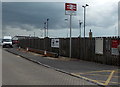 Lymington Pier railway station name sign