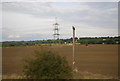 Pylon in a field