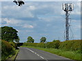 Communications mast along Smockington Lane