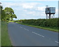 Small water tower along the B4114 Smockington Lane