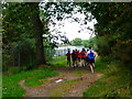 Runners on bridleway approach barracks