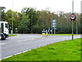 Roundabout on the A327